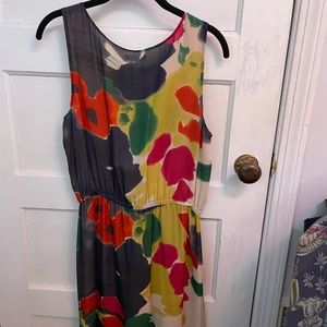 Colorful silk dress